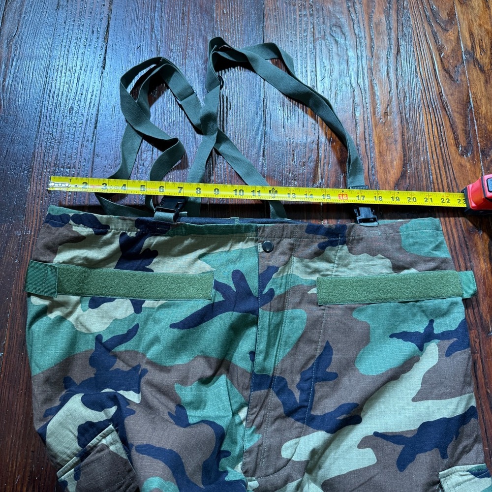 US Military Woodland Camo Chemical Protective Overgarment Jacket Pants Set Large - Picture 9 of 15
